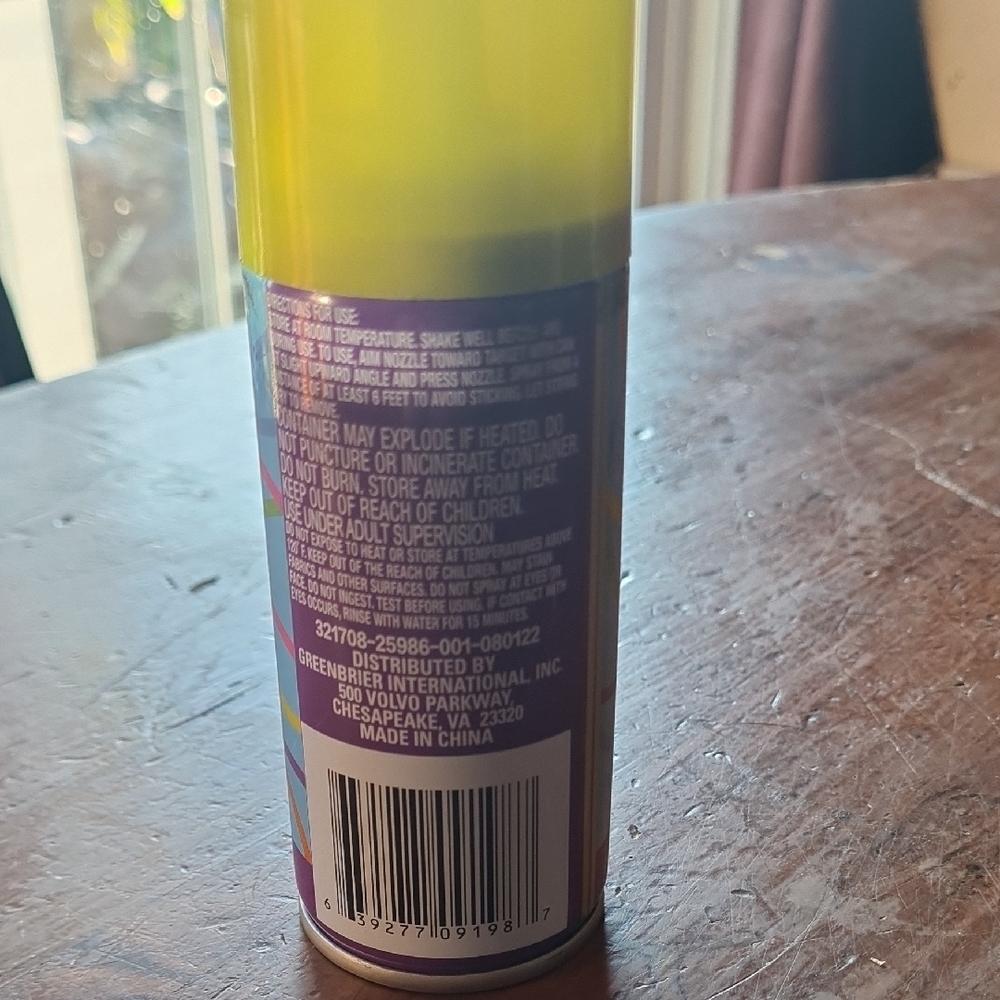 Yellow Spray String - Picture 2 of 2